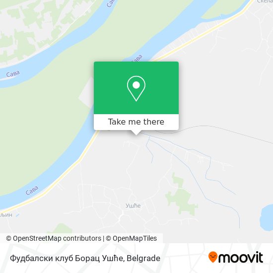 Фудбалски клуб Борац Ушће map