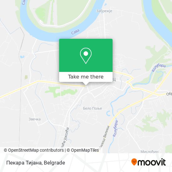 Пекара Тијана map