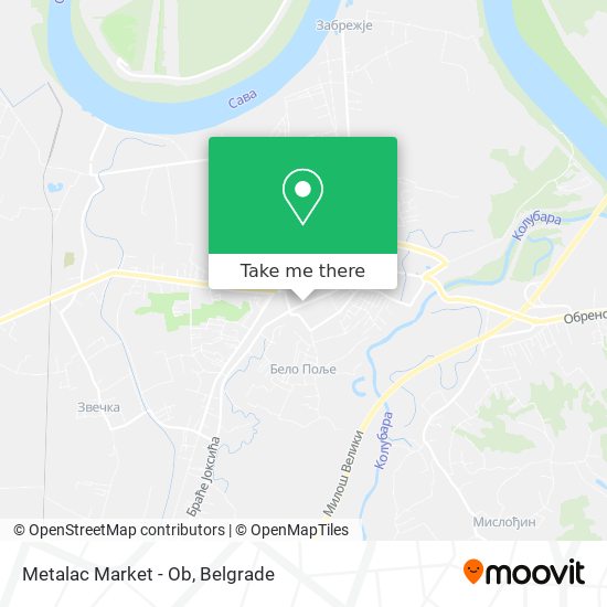 Metalac Market - Ob map