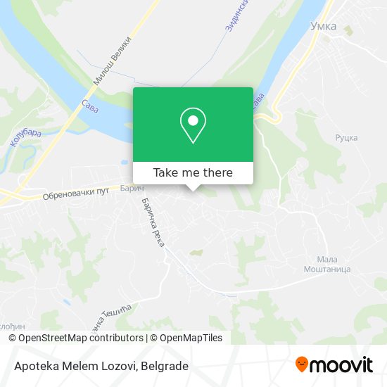 Apoteka Melem Lozovi map