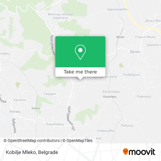 Kobilje Mleko map