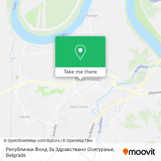 Републички Фонд За Здравствено Осигурање map
