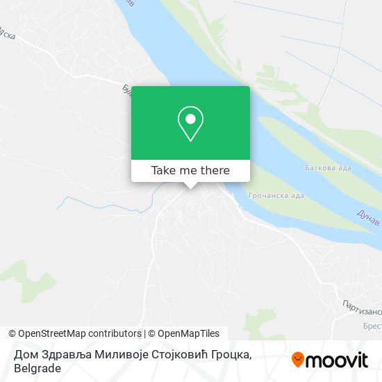 Дом Здравља Миливоје Стојковић Гроцка map