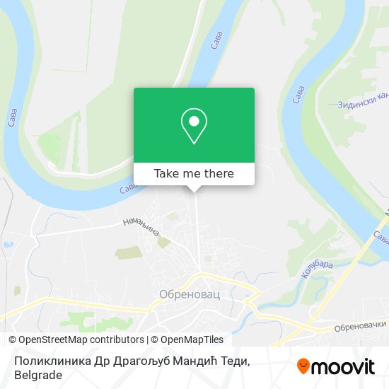 Поликлиника Др Драгољуб Мандић Теди map