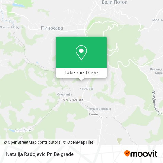 Natalija Radojevic Pr map