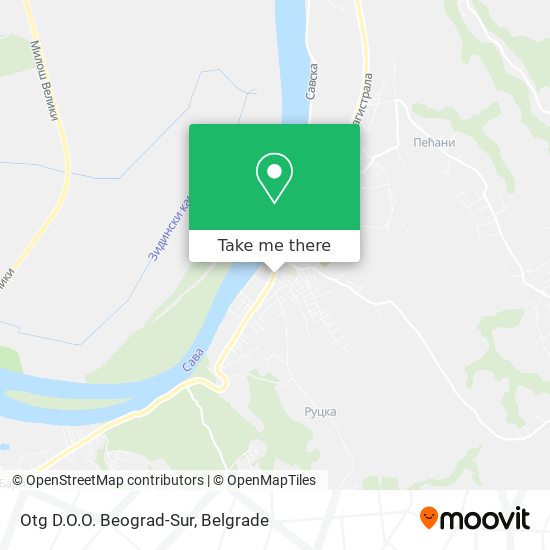 Otg D.O.O. Beograd-Sur map