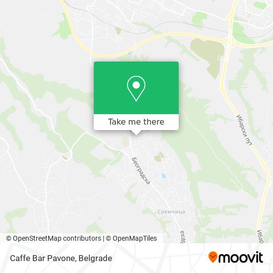 Caffe Bar Pavone map