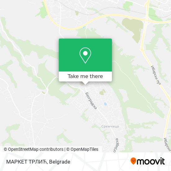 МАРКЕТ ТРЛИЋ map