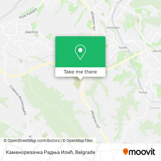 Каменорезачка Радња Илић map