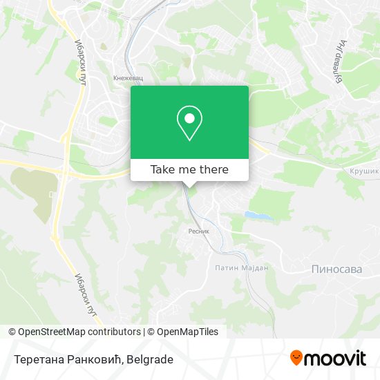 Теретана Ранковић map