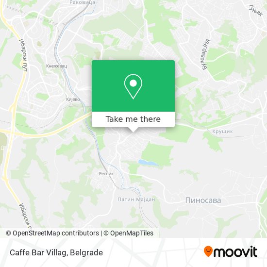 Caffe Bar Villag map