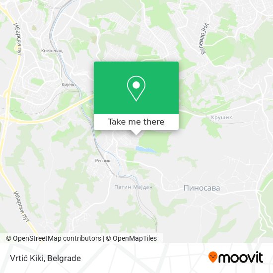 Vrtić Kiki map