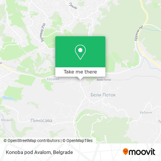 Konoba pod Avalom map