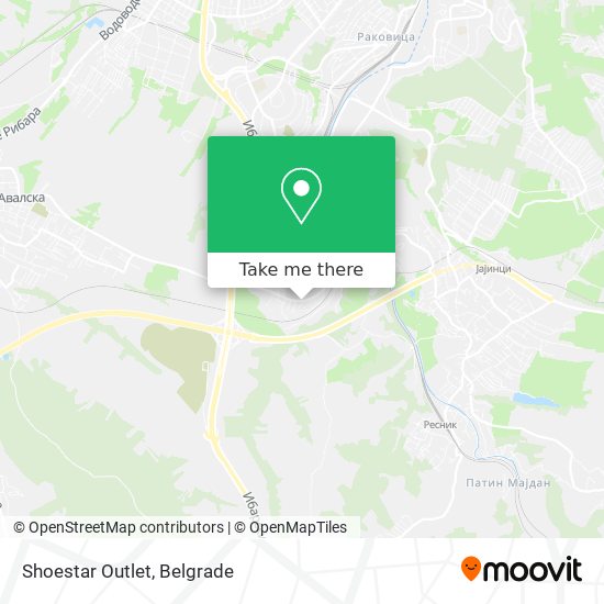 Shoestar Outlet map