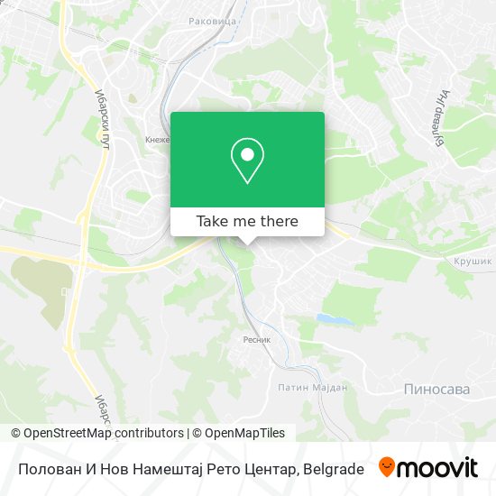 Полован И Нов Намештај Рето Центар map