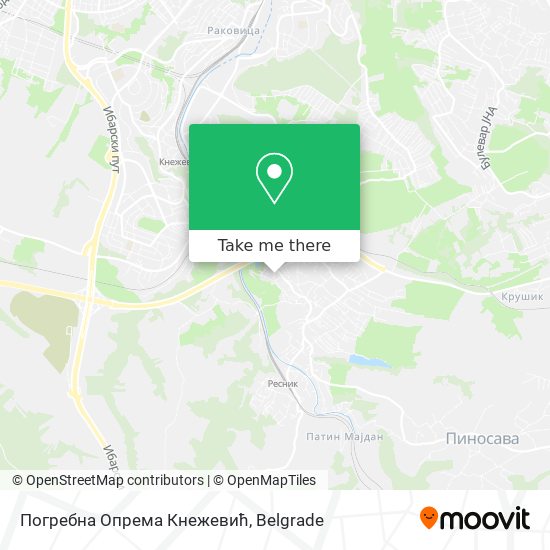 Погребна Опрема Кнежевић map