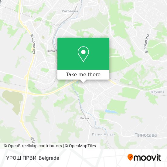 УРОШ ПРВИ map