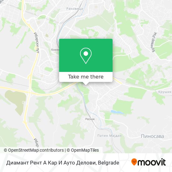 Диамант Рент А Кар И Ауто Делови map