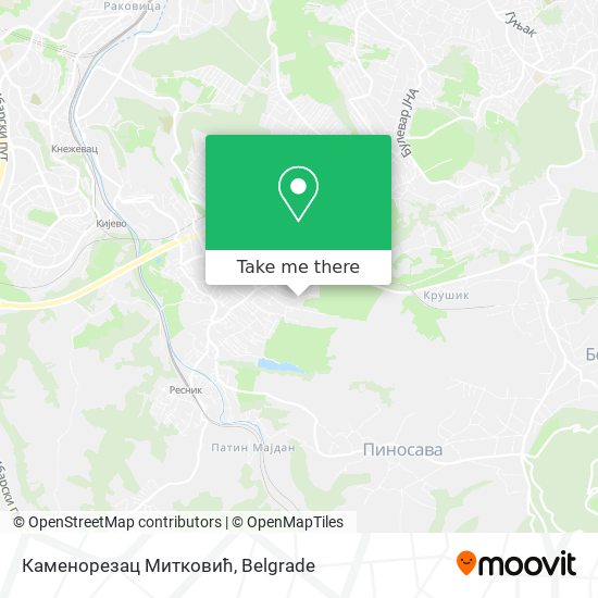 Каменорезац Митковић map