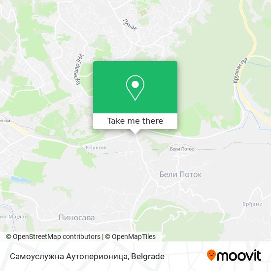 Самоуслужна Аутоперионица map