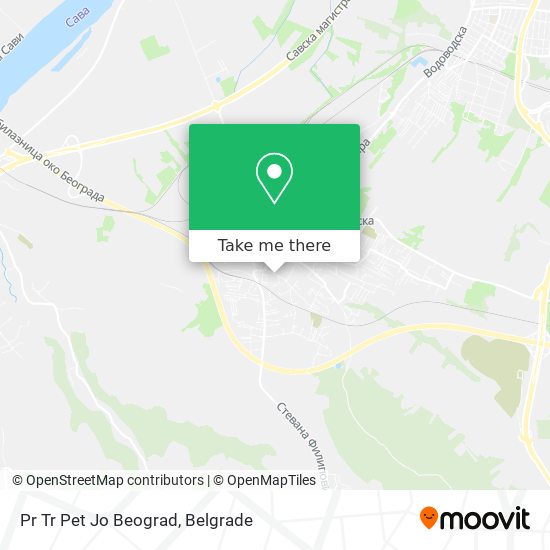 Pr Tr Pet Jo Beograd map