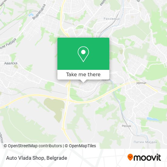 Auto Vlada Shop map