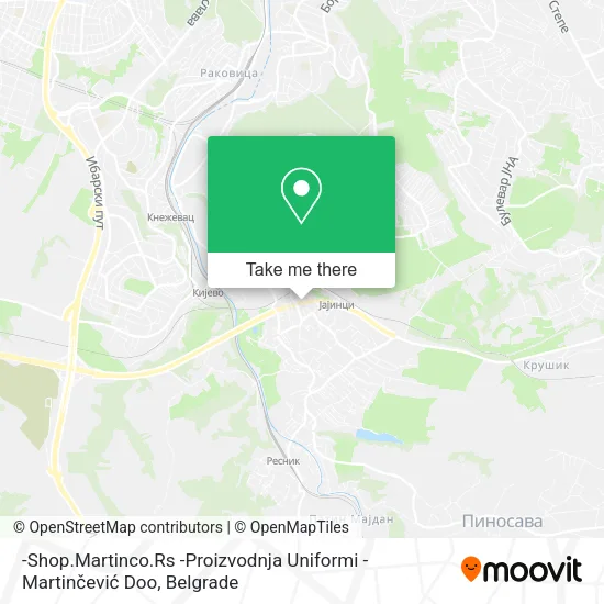-Shop.Martinco.Rs -Proizvodnja Uniformi -Martinčević Doo map