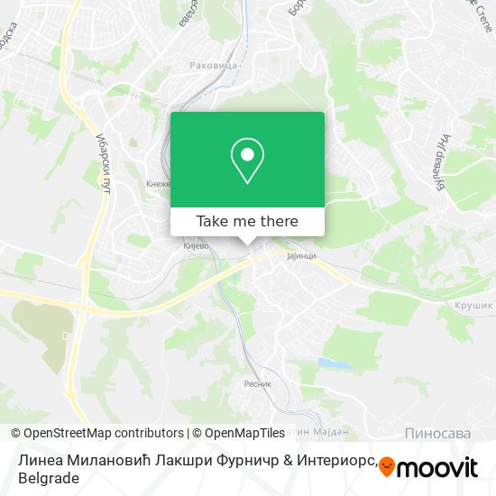 Линеа Милановић Лакшри Фурничр & Интериорс map