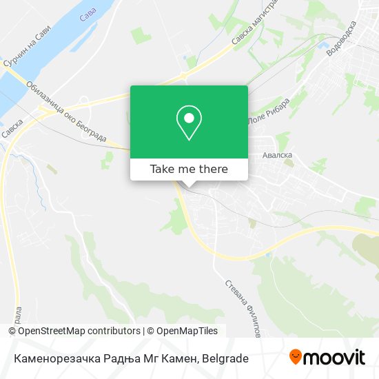 Каменорезачка Радња Мг Камен map