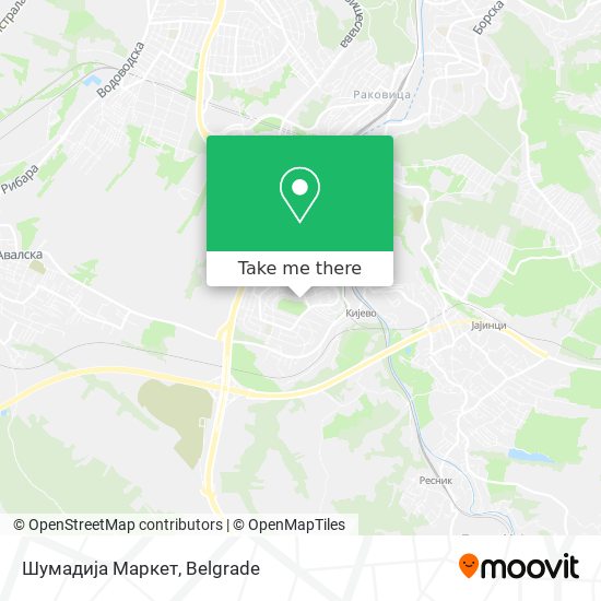 Шумадија Маркет map