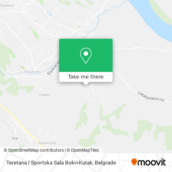 Teretana I Sportska Sala Boki+Kutak map