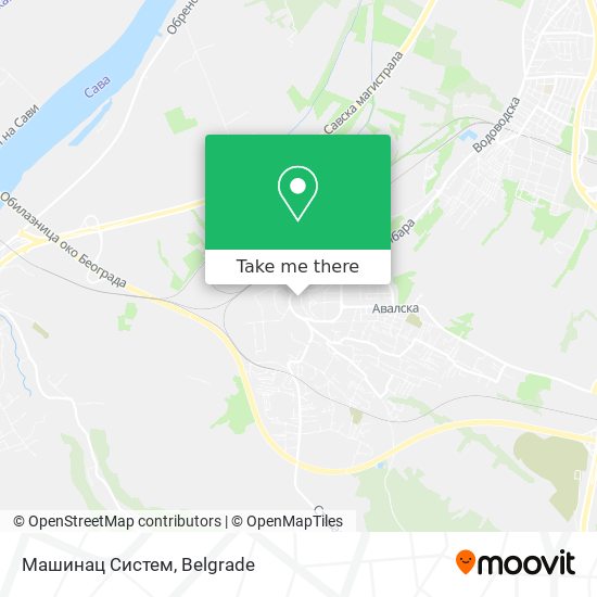 Машинац Систем map