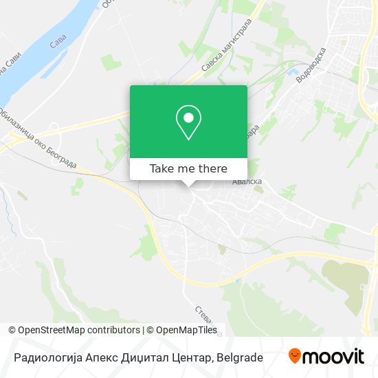 Радиологија Апекс Диџитал Центар map