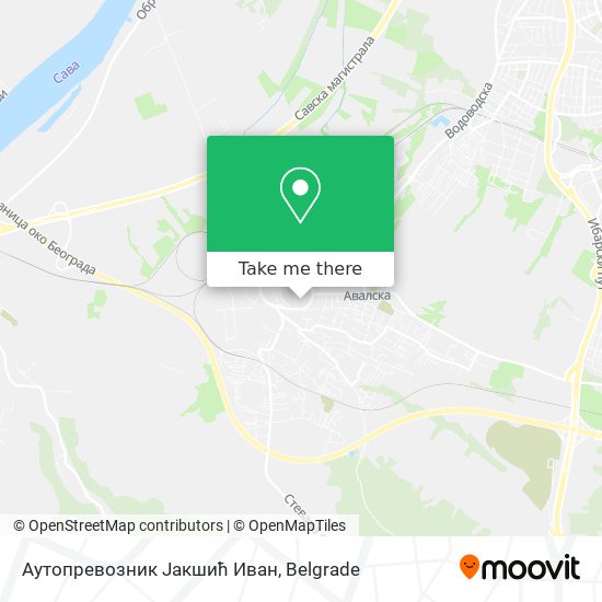 Аутопревозник Јакшић Иван map