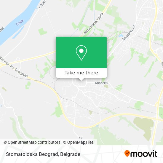 Stomatoloska Beograd map