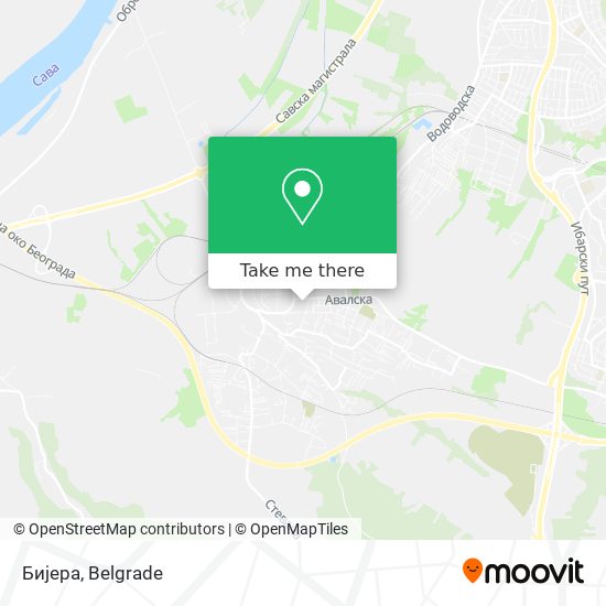 Бијера map