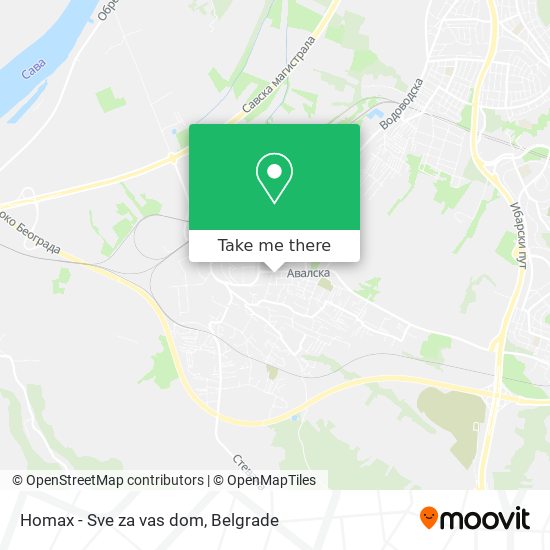 Homax - Sve za vas dom map