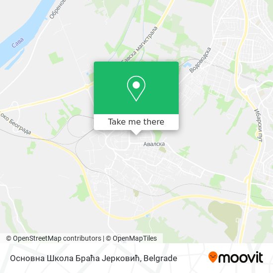 Основна Школа Браћа Јерковић map