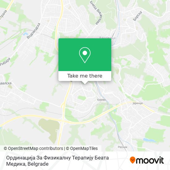 Ординација За Физикалну Терапију Беата Медика map