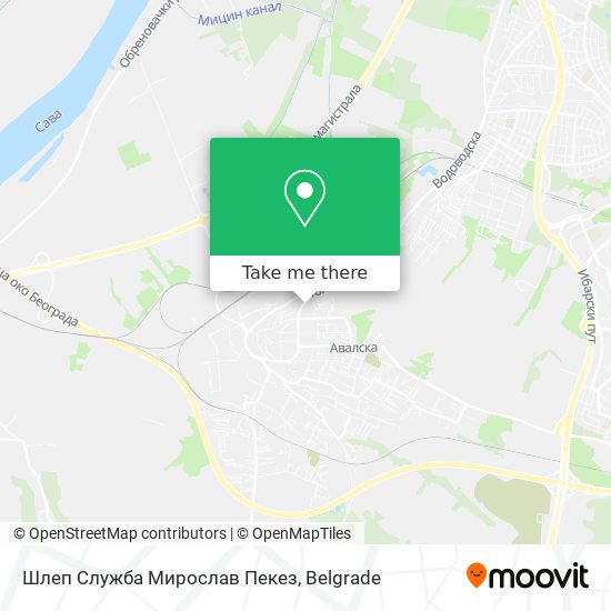 Шлеп Служба Мирослав Пекез map