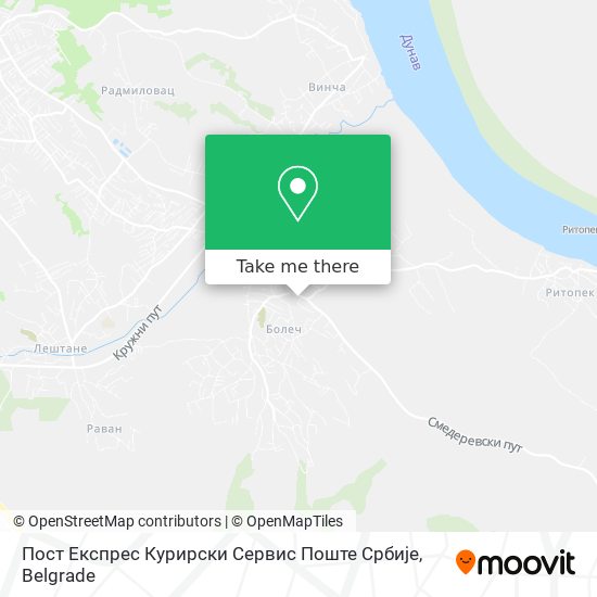 Пост Експрес Курирски Сервис Поште Србије map