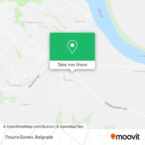 Пошта Болеч map