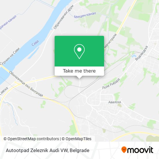 Autootpad Zeleznik Audi VW map