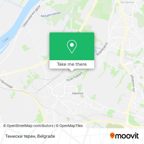 Тениски терен map