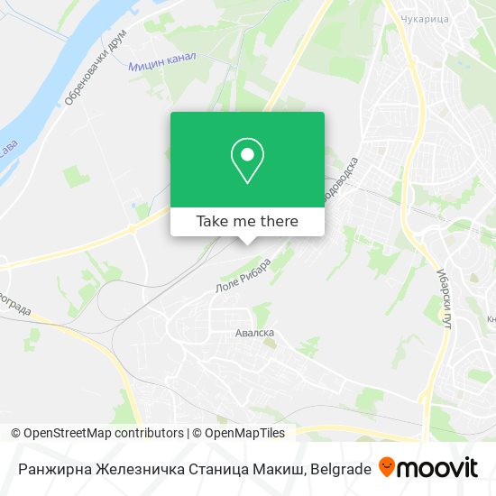 Ранжирна Железничка Станица Макиш map