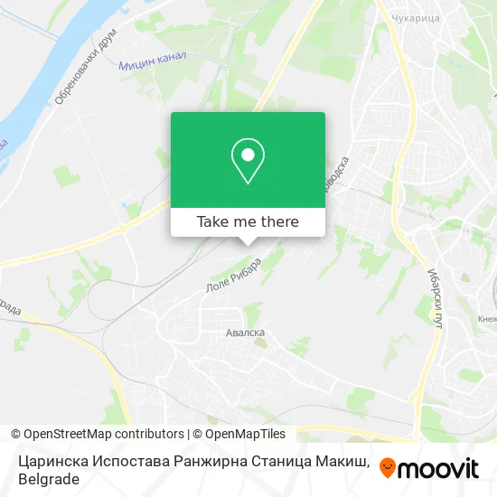 Царинска Испостава Ранжирна Станица Макиш map