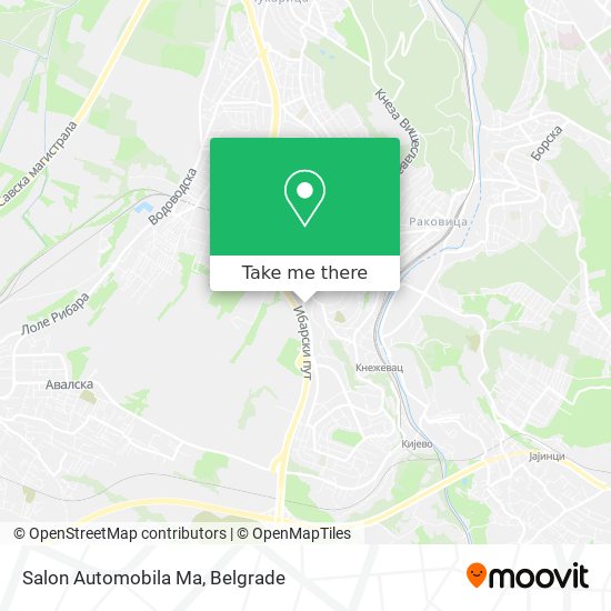Salon Automobila Ma map
