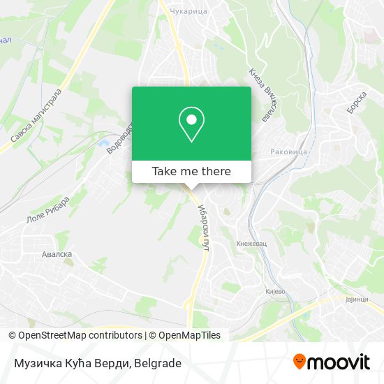 Музичка Кућа Верди map