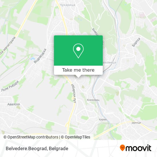 Belvedere.Beograd map