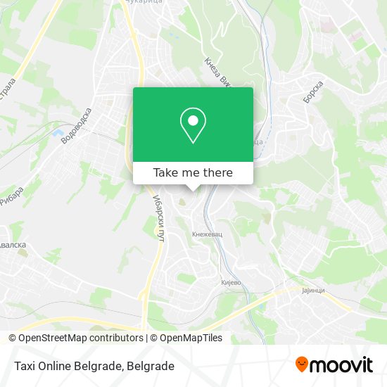 Taxi Online Belgrade map